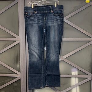 Lucky Brand Dark Blue Pull On Women's Boot Cut Jeans